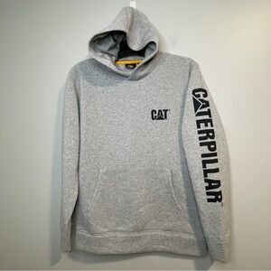 Caterpillar Fleece Trademark Pullover Hoodie Heather Grey